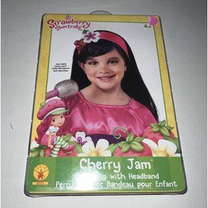 Strawberry Shortcake Cherry Jam Halloween Costume Child Wig w/ Headband Rubies